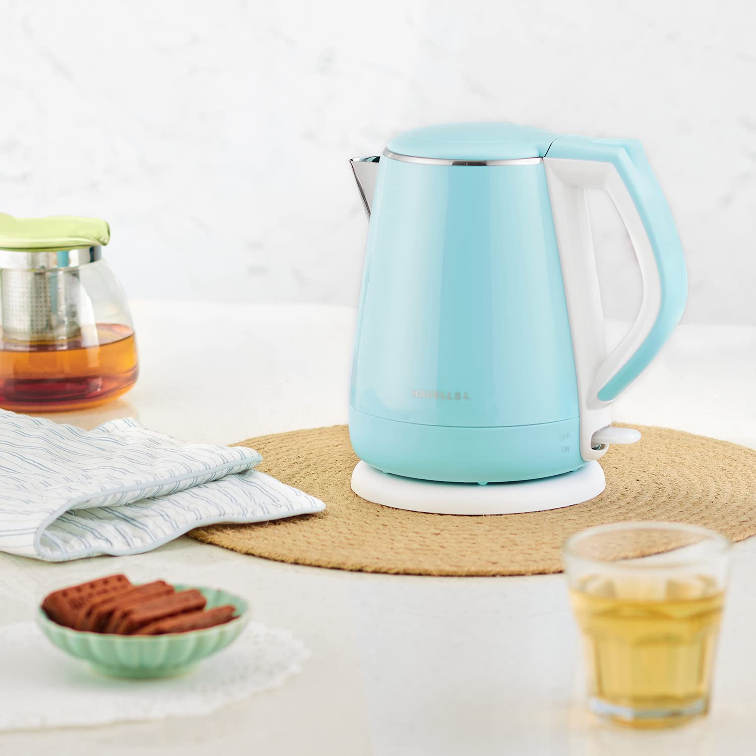 Havells Aqua Plus Electric Kettle 1.2 Litre, 1250 Watt